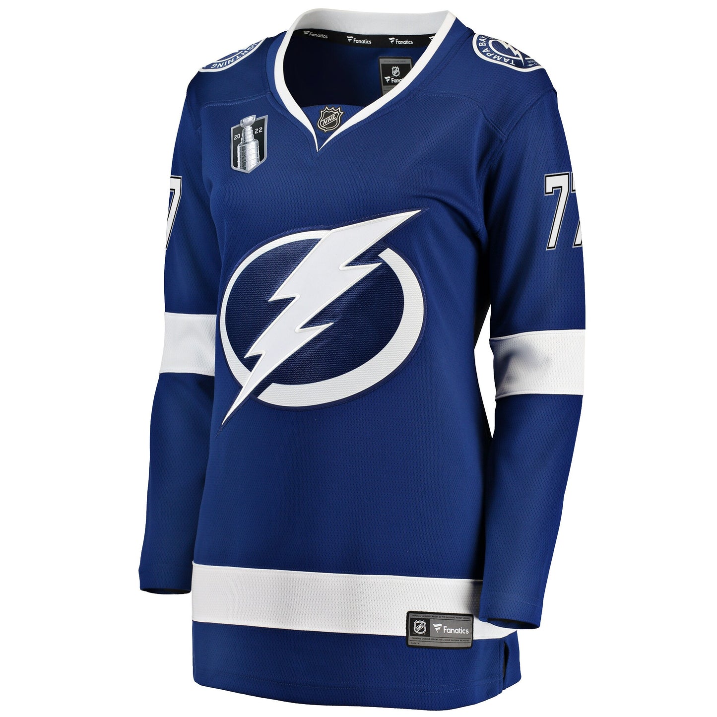 Victor Hedman Tampa Bay Lightning Fanatics Branded Women's Home 2022 Stanley Cup Final Breakaway Player Jersey - Blue