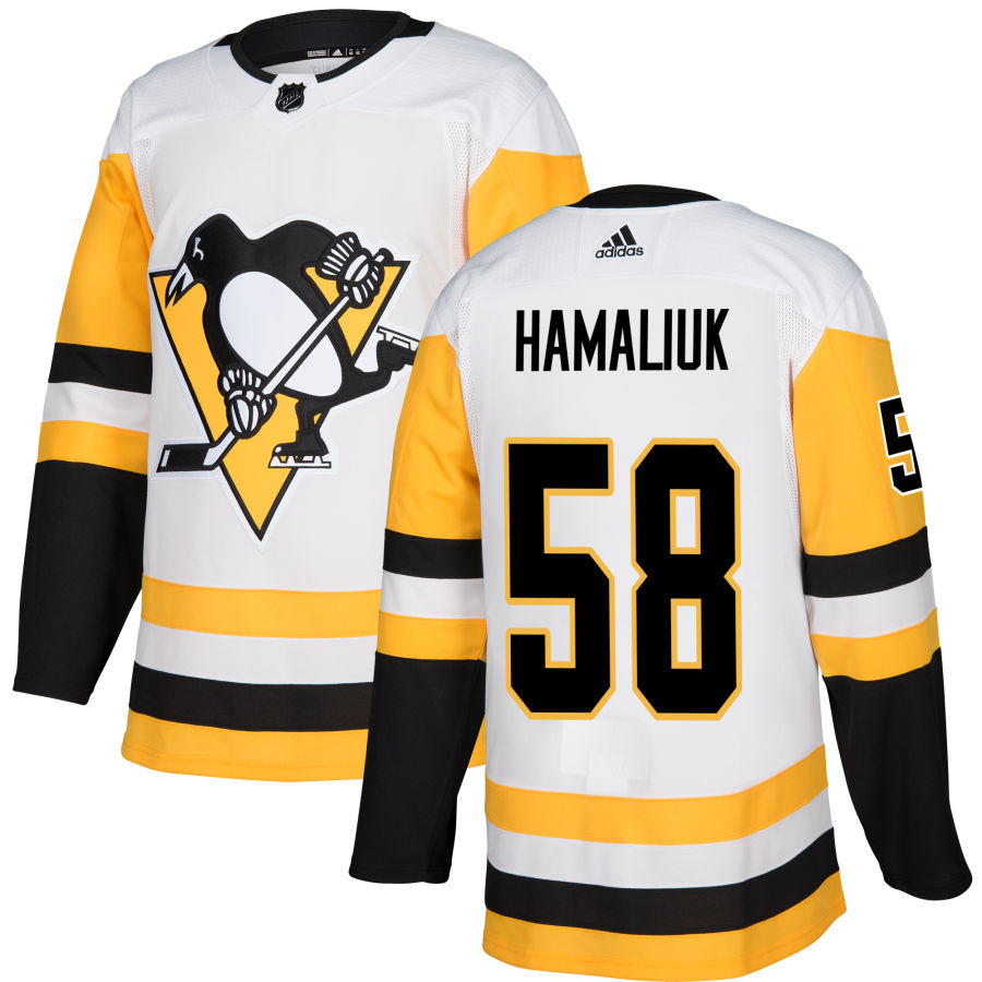 Dillon Hamaliuk Pittsburgh Penguins adidas Authentic Jersey - White