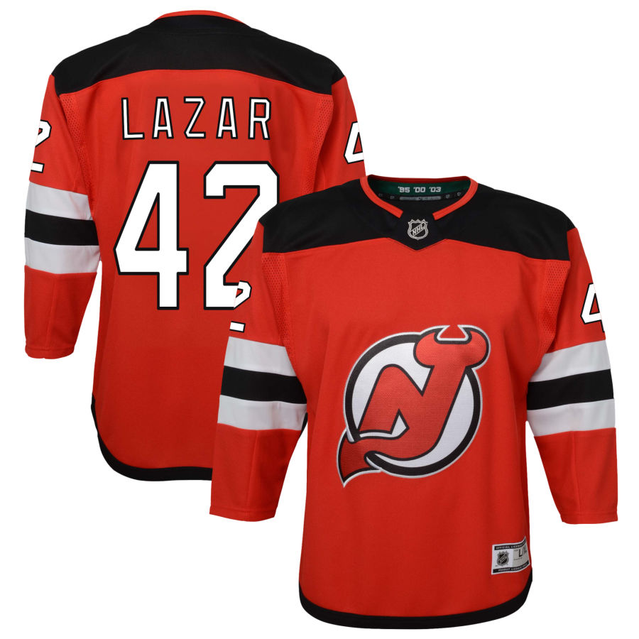 Curtis Lazar New Jersey Devils Youth Home Premier Jersey - Red