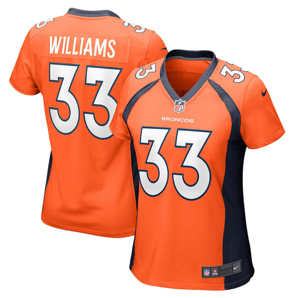Women's Denver Broncos Javonte Williams Game Jersey - Orange