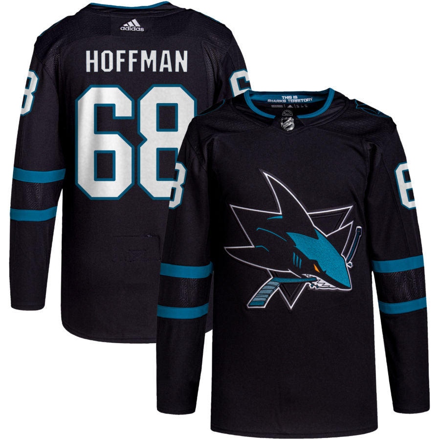 Mike Hoffman San Jose Sharks adidas Alternate Primegreen Authentic Pro Jersey - Black