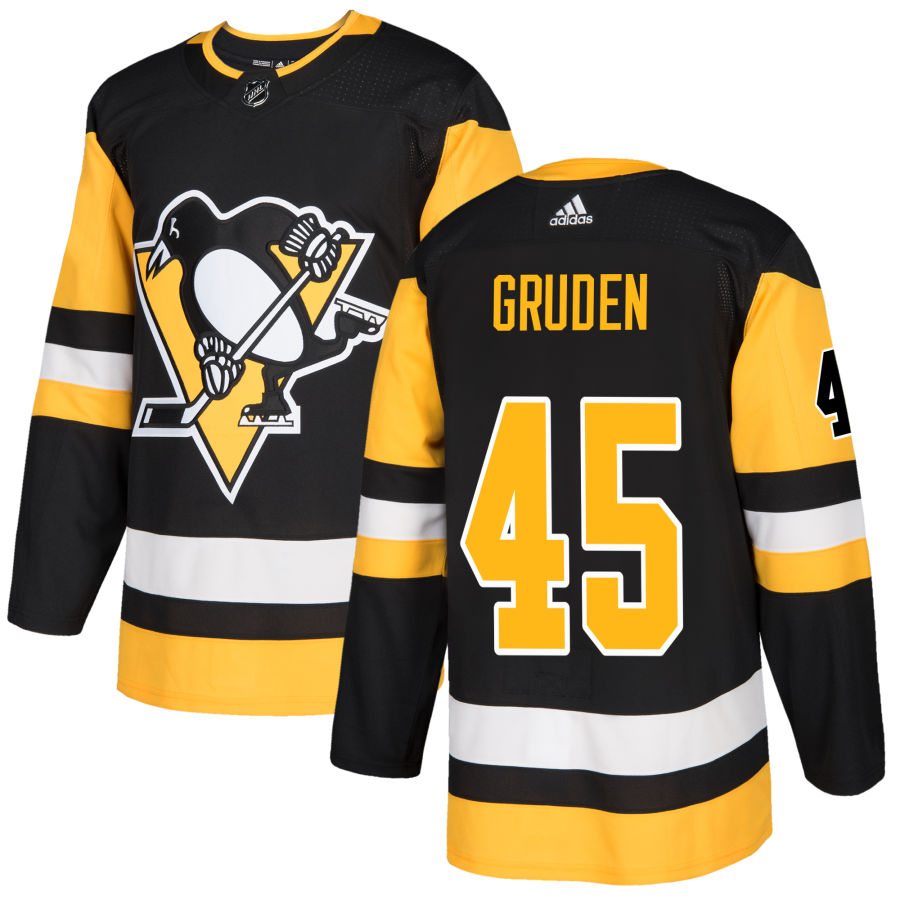 Jonathan Gruden Pittsburgh Penguins adidas Authentic Jersey - Black