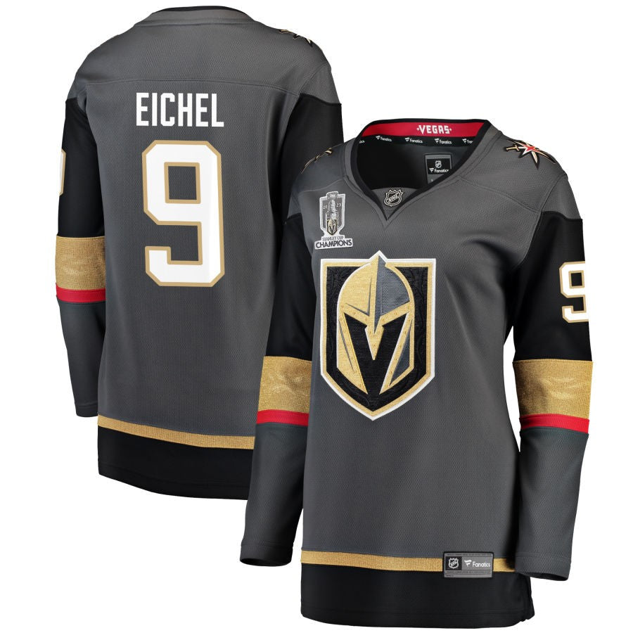 Jack Eichel  Vegas Golden Knights Fanatics Branded Women's 2023 Stanley Cup Champions Alternate Breakaway Jersey - Black