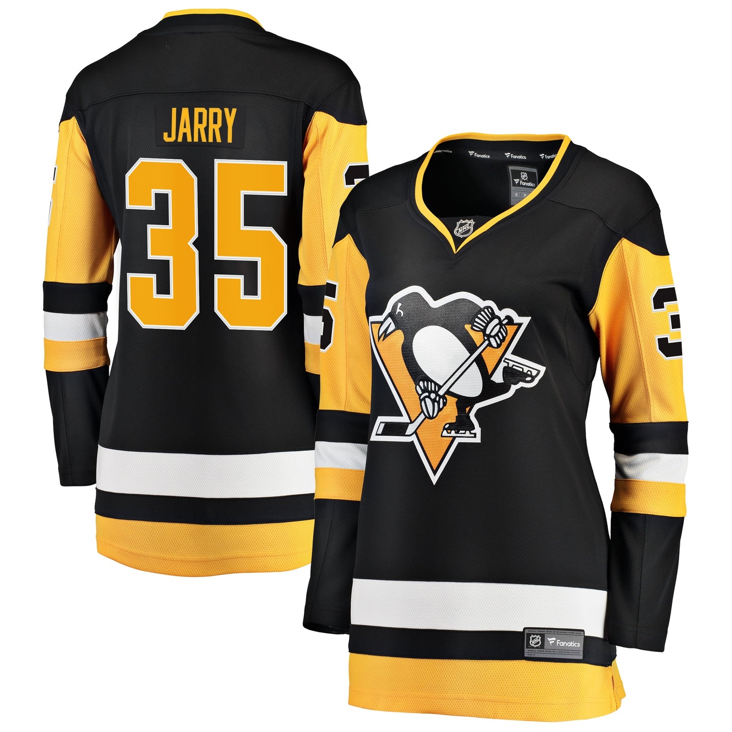 Tristan Jarry Pittsburgh Penguins Fanatics Branded Women's Premier Breakaway Player Jersey - Black