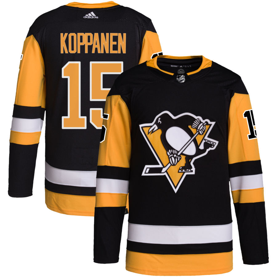 Joona Koppanen Pittsburgh Penguins adidas Home Primegreen Authentic Pro Jersey - Black