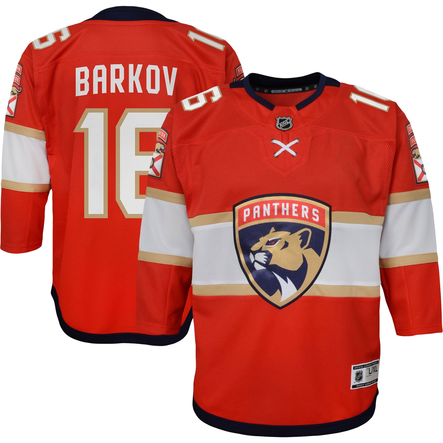 Aleksander Barkov Florida Panthers Youth Home Captain Replica Player Jersey - Red