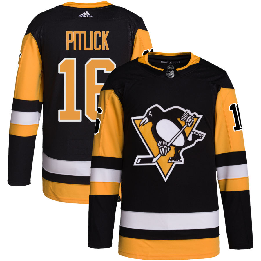 Rem Pitlick Pittsburgh Penguins adidas Home Primegreen Authentic Pro Jersey - Black