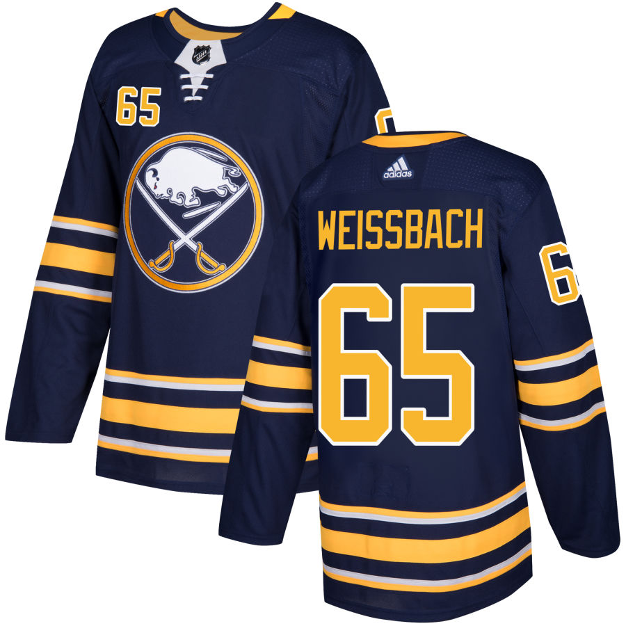 Linus Weissbach Buffalo Sabres adidas Authentic Jersey - Navy