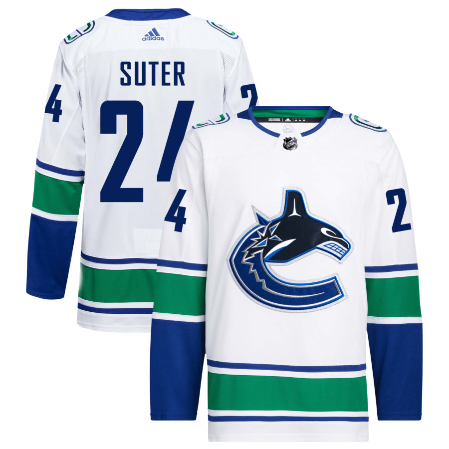 Pius Suter Vancouver Canucks adidas Away Primegreen Authentic Pro Jersey - White
