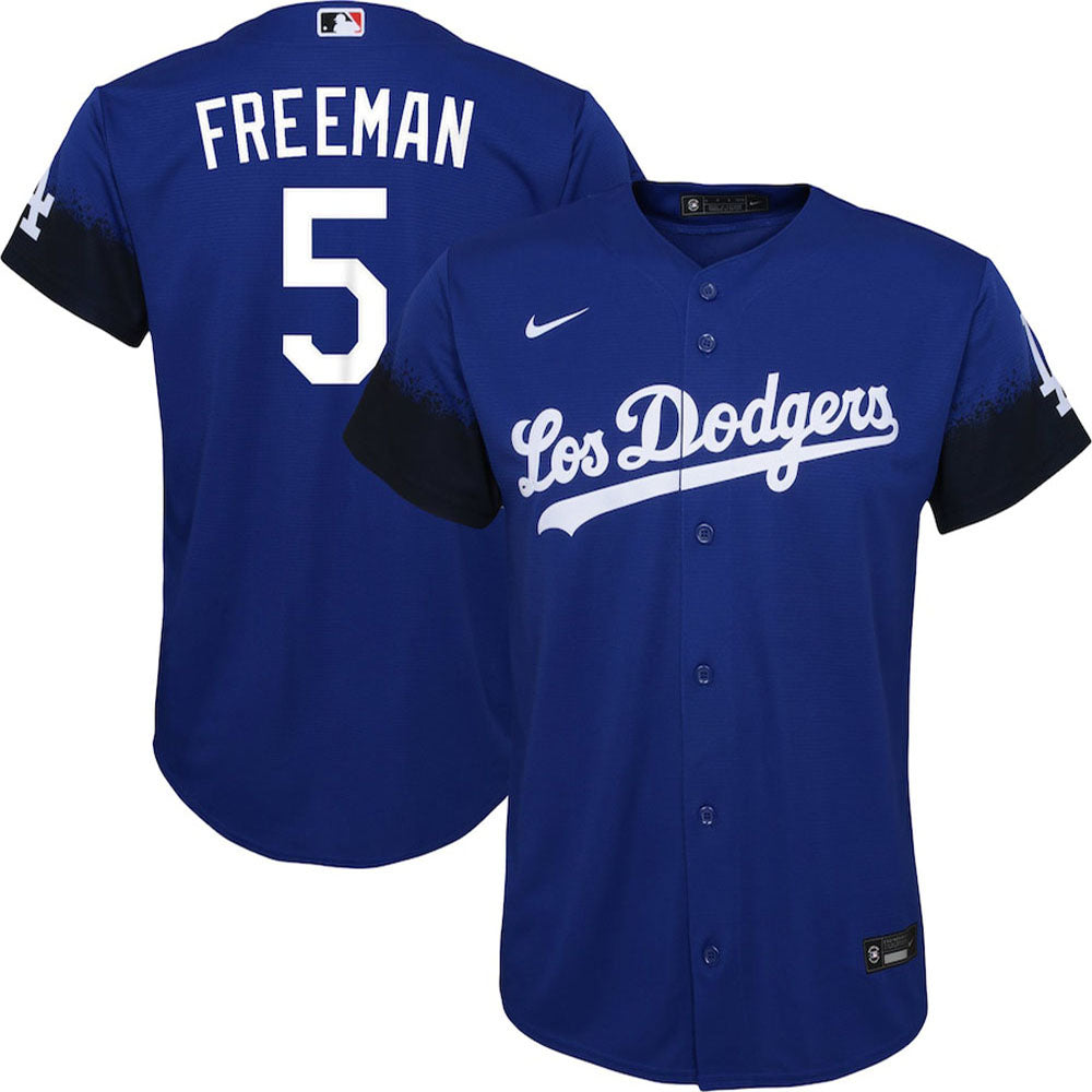Youth Los Angeles Dodgers Freddie Freeman City Connect Replica Jersey - Royal