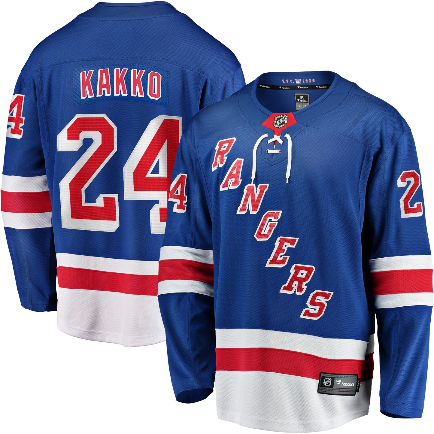 Kaapo Kakko New York Rangers Fanatics Branded Home Premier Breakaway Player Jersey - Blue