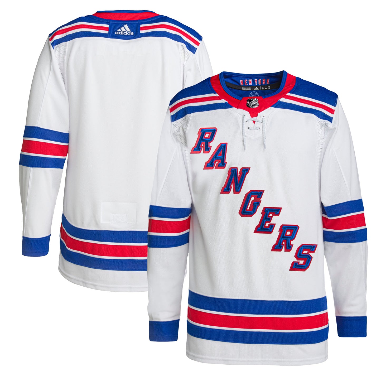 New York Rangers adidas Away Primegreen Authentic Pro Jersey - White