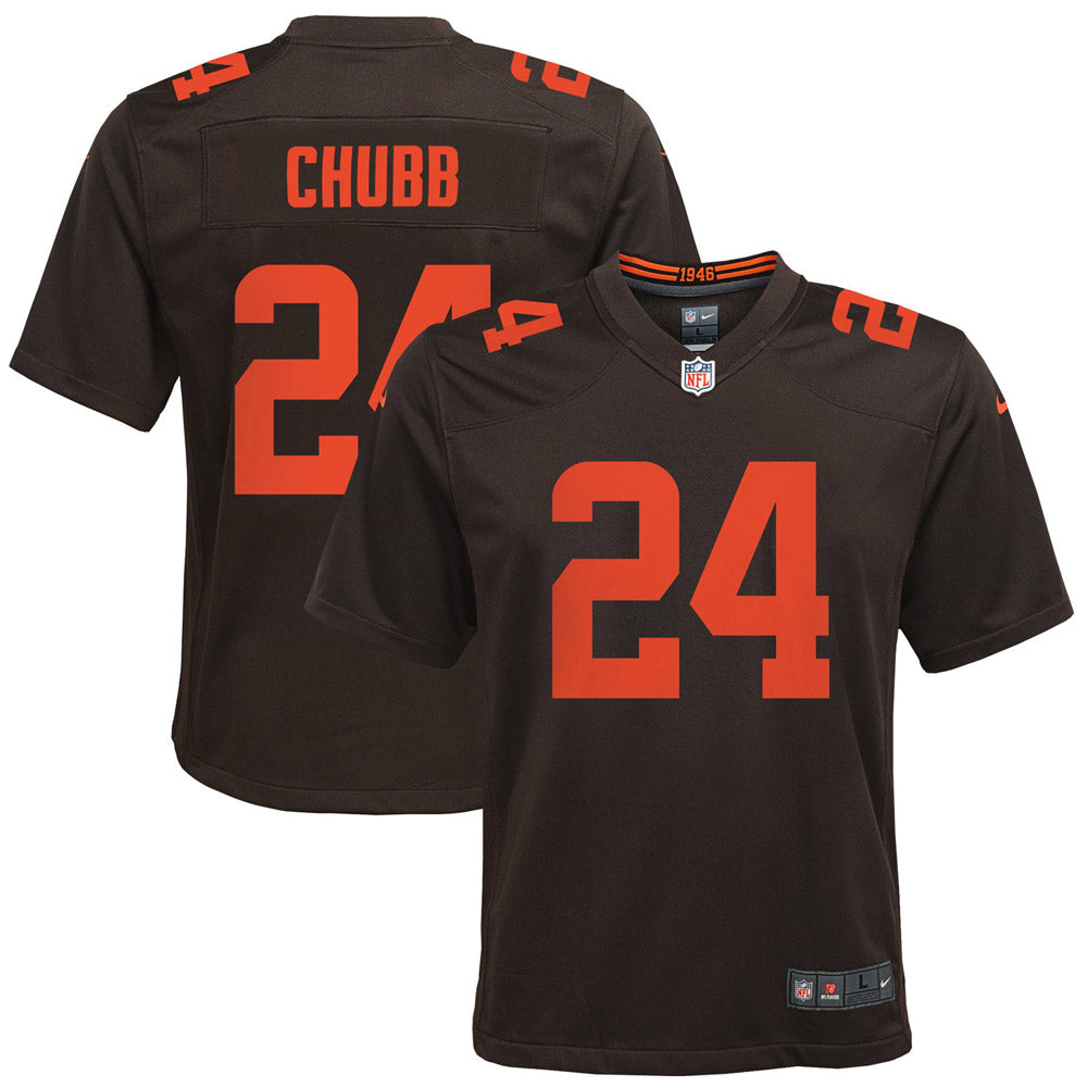 Youth Cleveland Browns Nick Chubb Alternate Game Jersey Brown