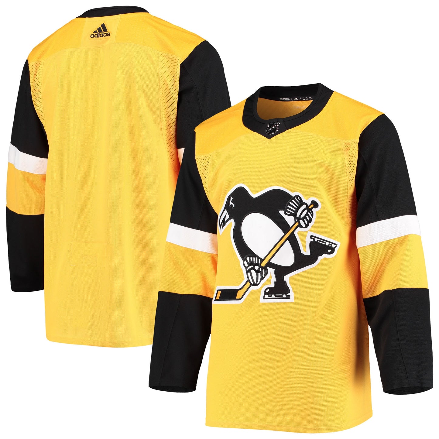 Pittsburgh Penguins adidas Alternate Authentic Team Jersey - Gold