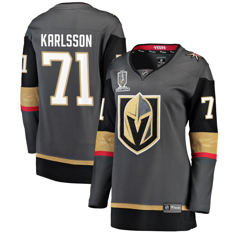 William Karlsson  Vegas Golden Knights Fanatics Branded Women's 2023 Stanley Cup Champions Alternate Breakaway Jersey - Black